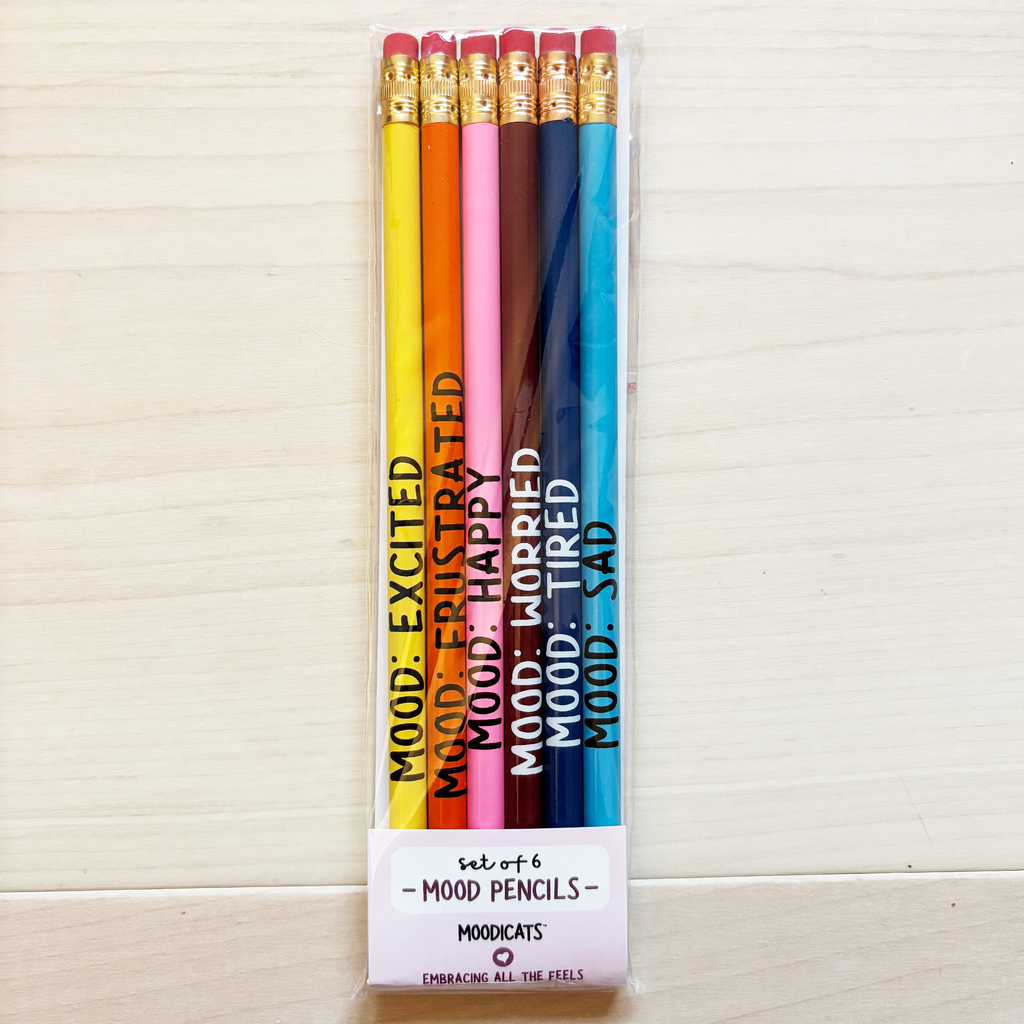 pencil set of six moods